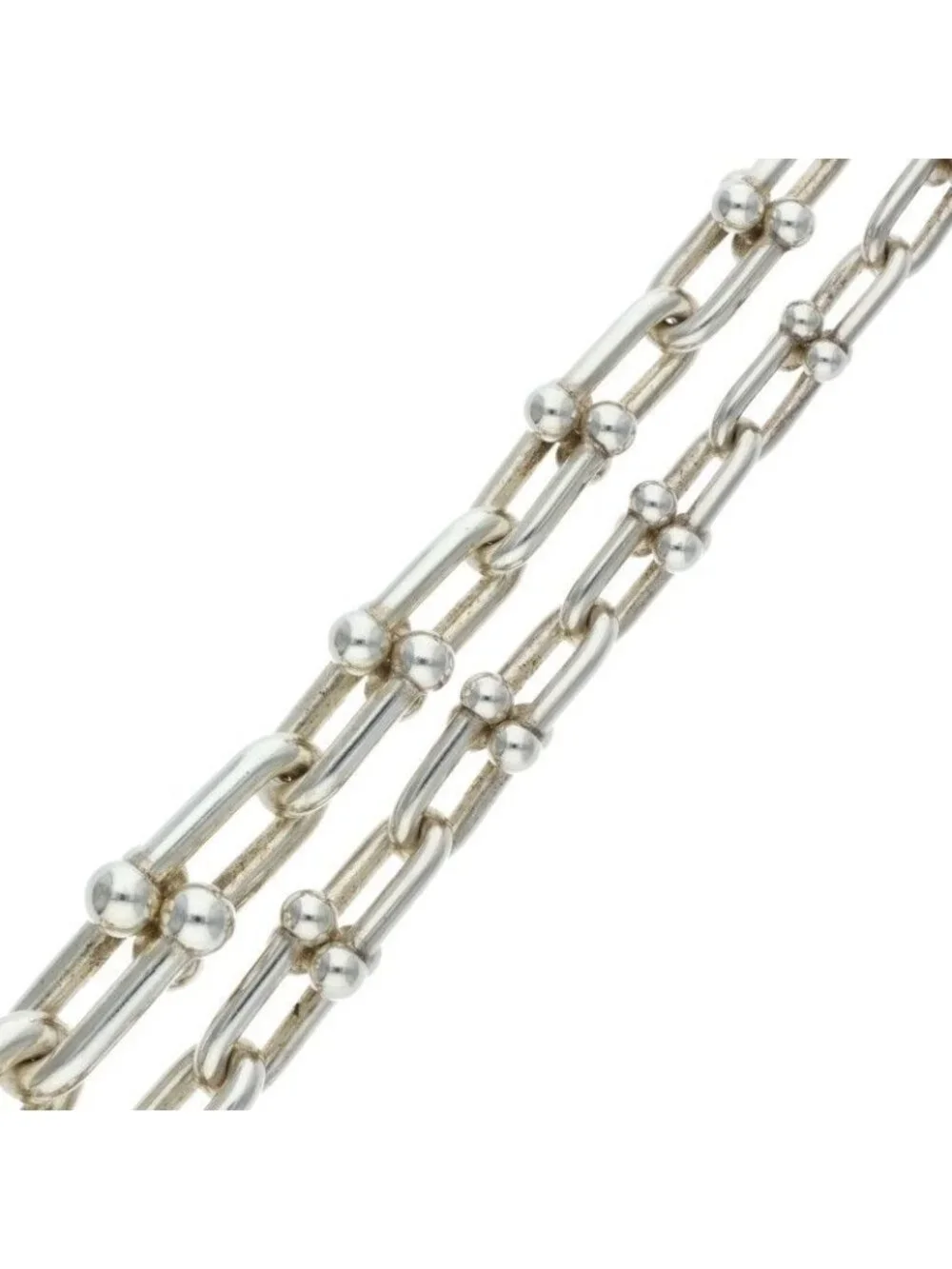 Tiffany & Co Graduated Link Silver Necklace